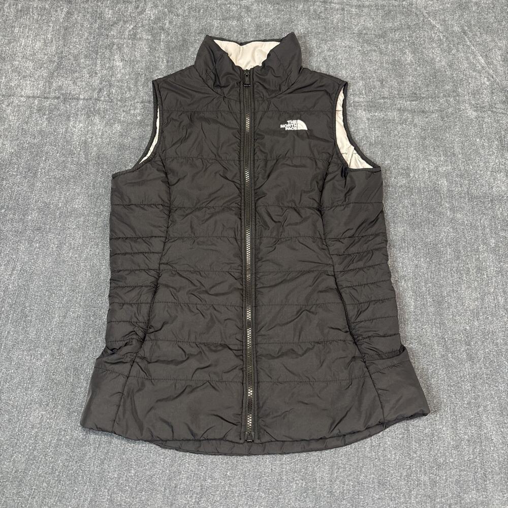 North Face Girls Vest Black Puffer Sz XL 18 Camp Hike